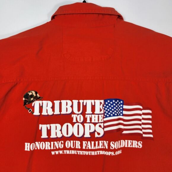 Tribute To Troops Vest Mens 2XL Motorcycle Punk Army Grunge Bikercore Distressed - Picture 10 of 15